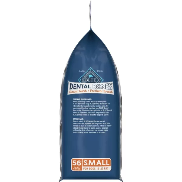 imageBlue Buffalo Dental Bones Small Natural Dental Chew Dog Treats 1525 lbs 36oz BagSmall Bones 36 Ounce Pack of 1