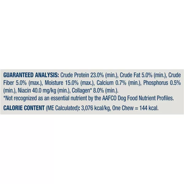 imageBlue Buffalo Dental Chews Large Natural Dog Treats Chicken amp Spearmint 33oz Bag 21 Count11 Ounces Pack of 1