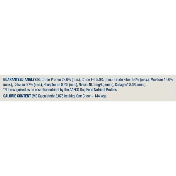 imageBlue Buffalo Dental Chews Large Natural Dog Treats Chicken amp Spearmint 33oz Bag 21 Count33 Ounces Pack of 1