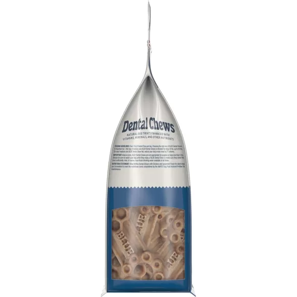 imageBlue Buffalo Dental Chews Medium Natural Dog Treats Chicken amp Spearmint 115oz Bag 14 Count23 Ounces Pack of 1