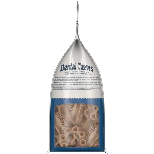 imageBlue Buffalo Dental Chews Medium Natural Dog Treats Chicken amp Spearmint 115oz Bag 14 Count345 Ounces Pack of 1