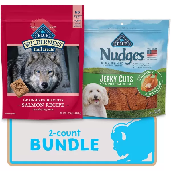 imageBlue Buffalo Dog Treats Variety Bundle Chicken and SalmonBlue Buffalo Dog Treats Variety Bundle Chicken and Salmon