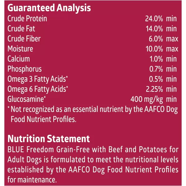 imageBlue Buffalo Freedom Grain Free Natural Adult Dry Dog Food Beef 24lbBeef 11 Pound Pack of 1