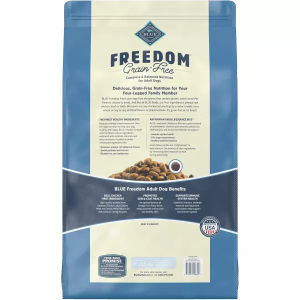 imageBlue Buffalo Freedom Grain Free Natural Adult Dry Dog Food Chicken 24lbBlue Buffalo Freedom Grain Free Natural Adult Dry Dog Food Chicken 24lb