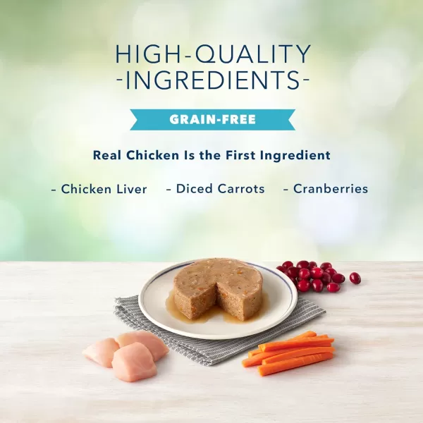 imageBlue Buffalo Freedom Grain Free Natural Adult Pate Wet Cat Food Indoor Chicken 125oz cans Pack of 12Chicken