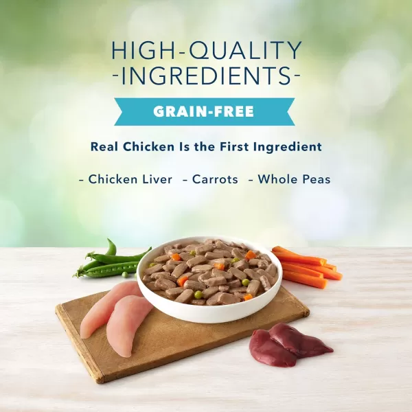 imageBlue Buffalo Freedom Grain Free Natural Adult Wet Dog Food Lamb 125oz cans Pack of 12Grillers Hearty Chicken Dinner