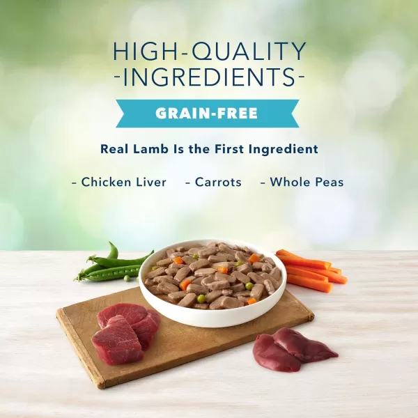 imageBlue Buffalo Freedom Grain Free Natural Adult Wet Dog Food Lamb 125oz cans Pack of 12Grillers Hearty Lamb Dinner