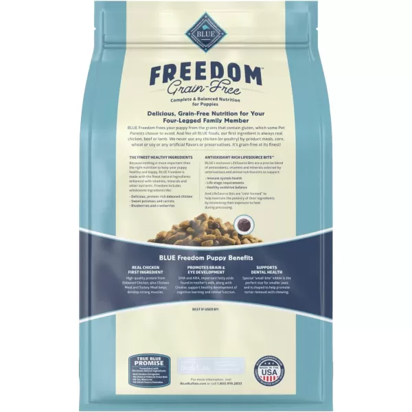 imageBlue Buffalo Freedom Grain Free Natural Puppy Dry Dog Food Chicken 4lb4 Pound Pack of 1