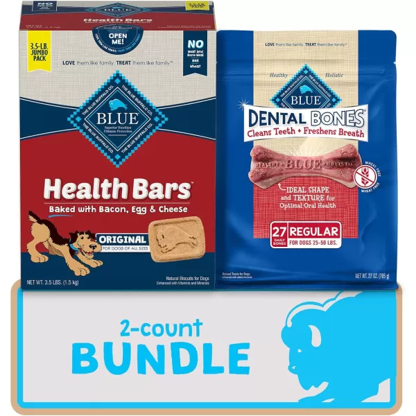 imageBlue Buffalo Health Bars and Dental Bones Dog Treats Variety BundleBlue Buffalo Health Bars and Dental Bones Dog Treats Variety Bundle