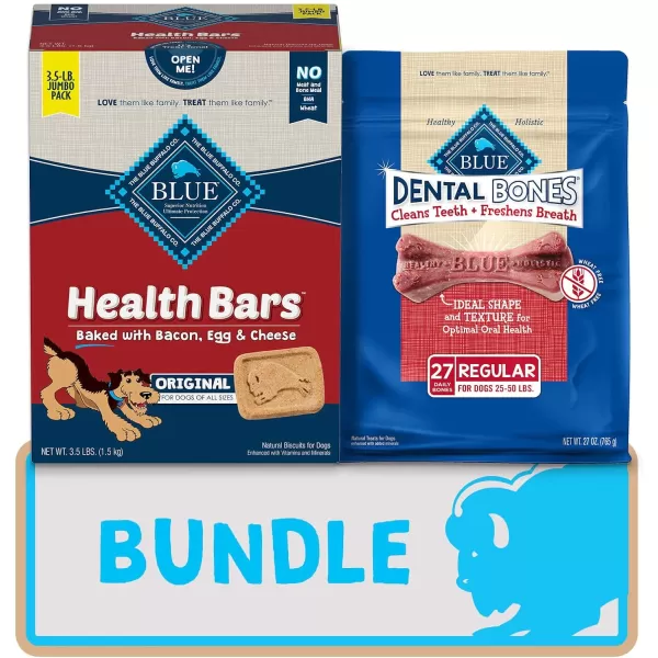 imageBlue Buffalo Health Bars and Dental Bones Dog Treats Variety BundleBlue Buffalo Health Bars and Dental Bones Dog Treats Variety Bundle