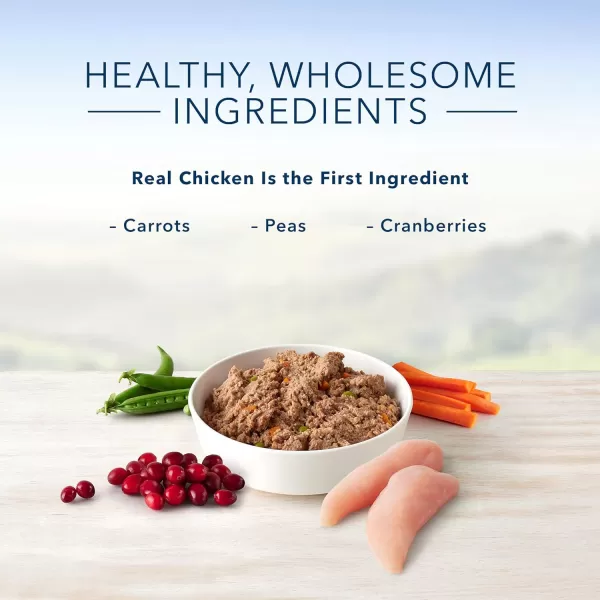 imageBlue Buffalo Homestyle Recipe Natural Adult Healthy Weight Wet Dog Food Chicken 125oz can Pack of 12Chicken 125 Ounce Pack of 12