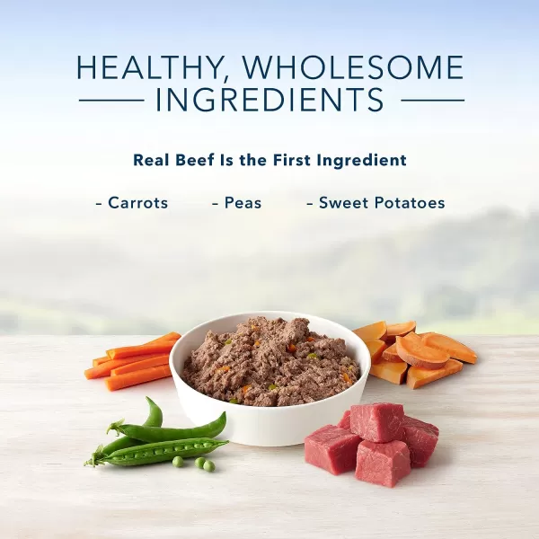 imageBlue Buffalo Homestyle Recipe Natural Adult Wet Dog Food Beef 125oz can Pack of 12Blue Buffalo Homestyle Recipe Natural Adult Wet Dog Food Beef 125oz can Pack of 12