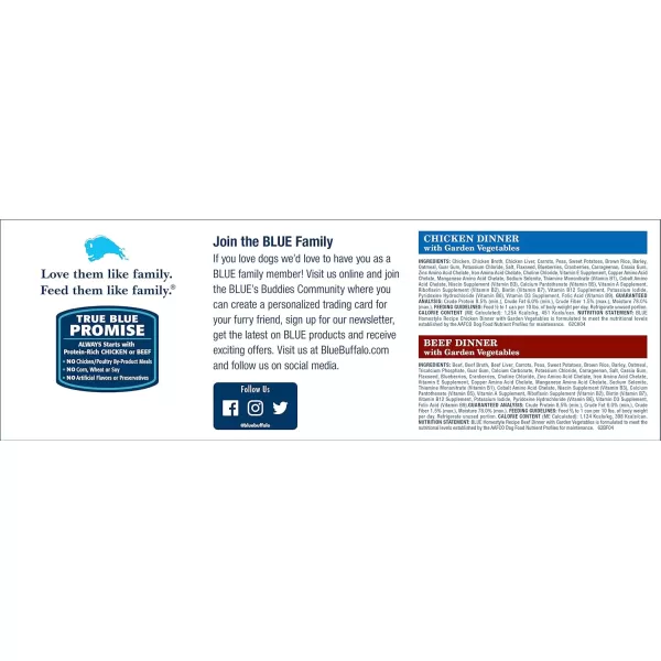 imageBlue Buffalo Homestyle Recipe Natural Adult Wet Dog Food Chicken 125oz can Pack of 12Wet Dog Food Bundle Variety Pack Chicken amp Beef 125 Ounce Pack of 8