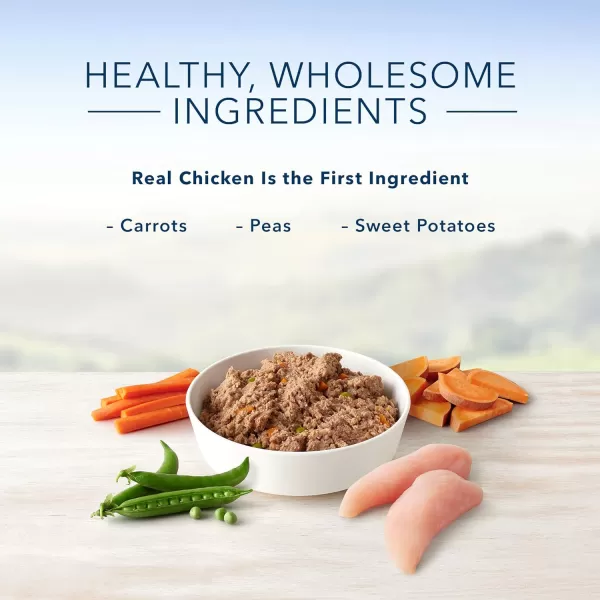 imageBlue Buffalo Homestyle Recipe Natural Adult Wet Dog Food Chicken 125oz can Pack of 12Wet Dog Food Chicken 125 Ounce Pack of 12
