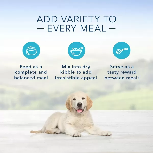 imageBlue Buffalo Homestyle Recipe Natural Puppy Wet Dog Food Chicken 125oz can Pack of 12Wet Dog Food 125oz can Pack of 12