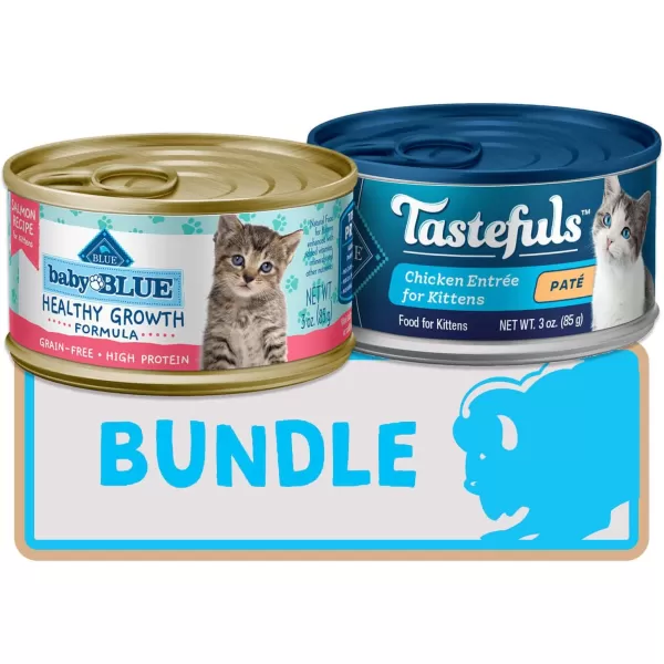 imageBlue Buffalo Kitten Wet Cat Food Chicken and Salmon 3oz cans Pack of 48Blue Buffalo Kitten Wet Cat Food Chicken and Salmon 3oz cans Pack of 48