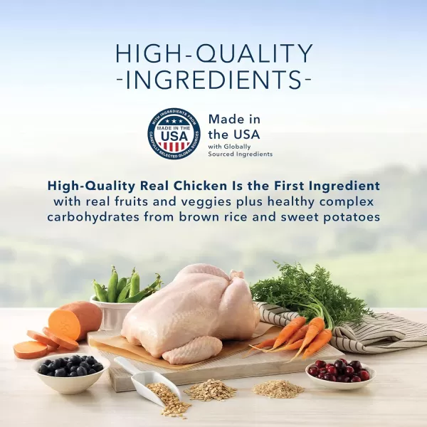 imageBlue Buffalo Life Protection Formula Natural Adult Dry Dog Food Chicken and Brown Rice 6lbChicken and Brown Rice Recipe 6 Pound Pack of 1