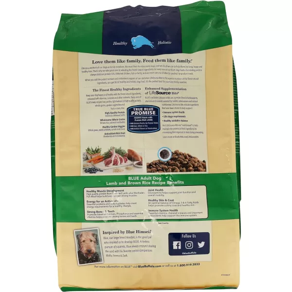 imageBlue Buffalo Life Protection Formula Natural Adult Dry Dog Food Chicken and Brown Rice 6lbLamb amp Brown Rice Recipe 1500 Pound Pack of 1
