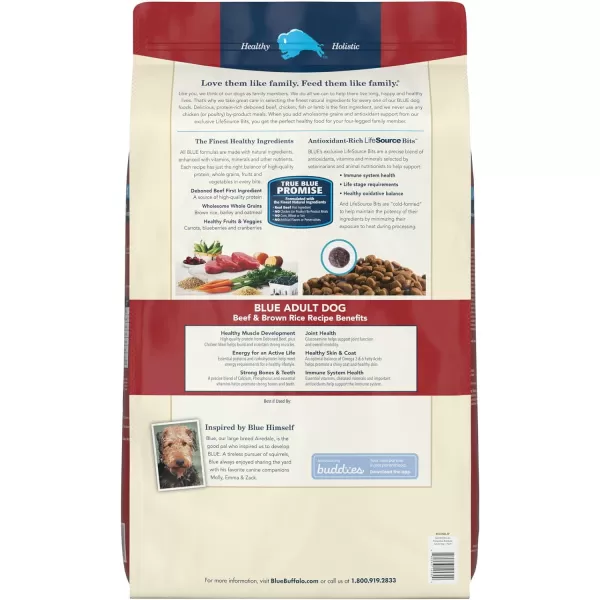 imageBlue Buffalo Life Protection Formula Natural Adult Dry Dog Food Lamb and Brown Rice 30lbBeef amp Brown Rice 34 Pound Pack of 1