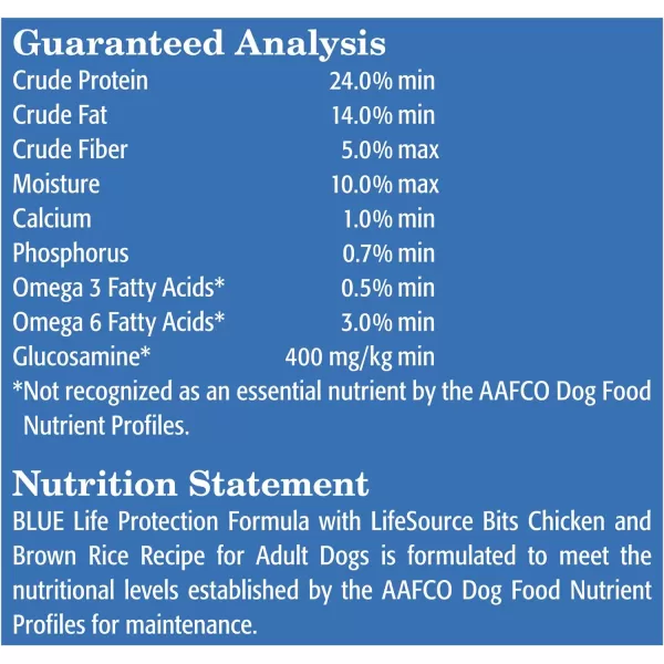 imageBlue Buffalo Life Protection Formula Natural Adult Dry Dog Food Lamb and Brown Rice 30lbChicken amp Brown Rice 15 Pound Pack of 1