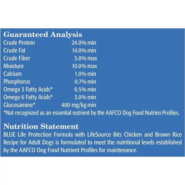 imageBlue Buffalo Life Protection Formula Natural Adult Dry Dog Food Lamb and Brown Rice 30lbChicken amp Brown Rice 30 Pound Pack of 1