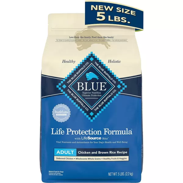 imageBlue Buffalo Life Protection Formula Natural Adult Dry Dog Food Lamb and Brown Rice 30lbChicken amp Brown Rice 5 Pound Pack of 1