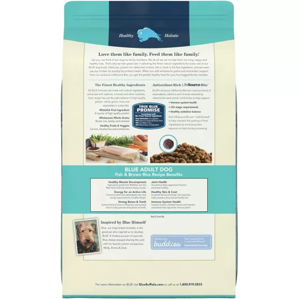 imageBlue Buffalo Life Protection Formula Natural Adult Dry Dog Food Lamb and Brown Rice 30lbFish amp Brown Rice 15 Pound Pack of 1