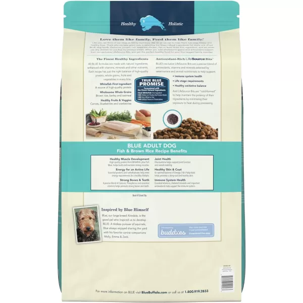 imageBlue Buffalo Life Protection Formula Natural Adult Dry Dog Food Lamb and Brown Rice 30lbFish amp Brown Rice 34 Pound Pack of 1