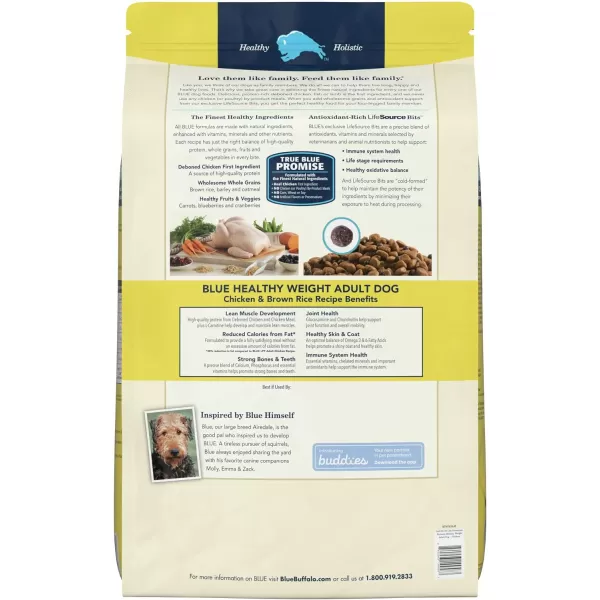 imageBlue Buffalo Life Protection Formula Natural Adult Dry Dog Food Lamb and Brown Rice 30lbHealthy Weight Chicken amp Brown Rice 34 Pound Pack of 1