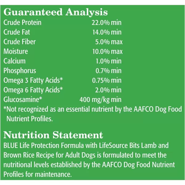 imageBlue Buffalo Life Protection Formula Natural Adult Dry Dog Food Lamb and Brown Rice 30lbLamb amp Brown Rice 15 Pound Pack of 1