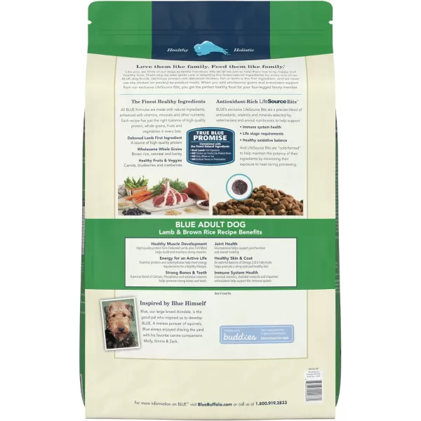 imageBlue Buffalo Life Protection Formula Natural Adult Dry Dog Food Lamb and Brown Rice 30lbLamb amp Brown Rice 30 Pound Pack of 1