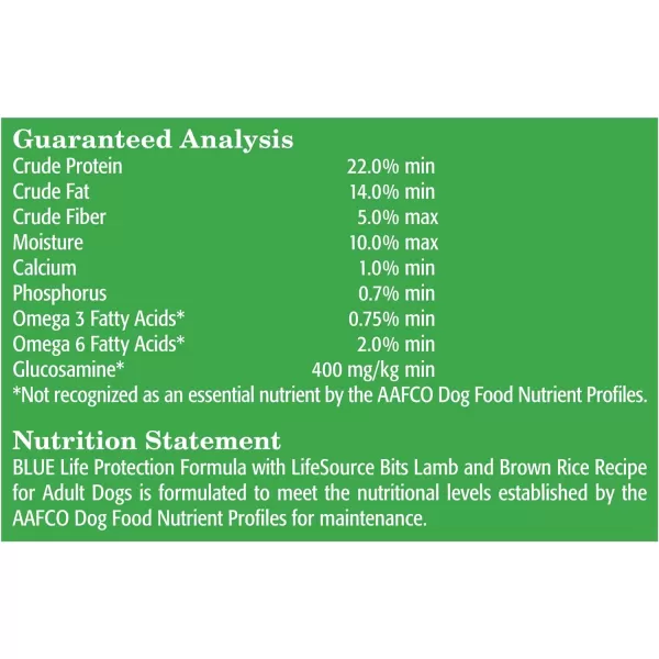 imageBlue Buffalo Life Protection Formula Natural Adult Dry Dog Food Lamb and Brown Rice 30lbLamb amp Brown Rice 34 Pound Pack of 1