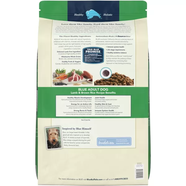imageBlue Buffalo Life Protection Formula Natural Adult Dry Dog Food Lamb and Brown Rice 30lbLamb amp Brown Rice 34 Pound Pack of 1
