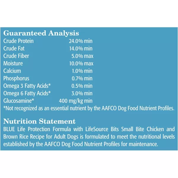 imageBlue Buffalo Life Protection Formula Natural Adult Dry Dog Food Lamb and Brown Rice 30lbSmall Bite Chicken amp Brown Rice 30 Pound Pack of 1