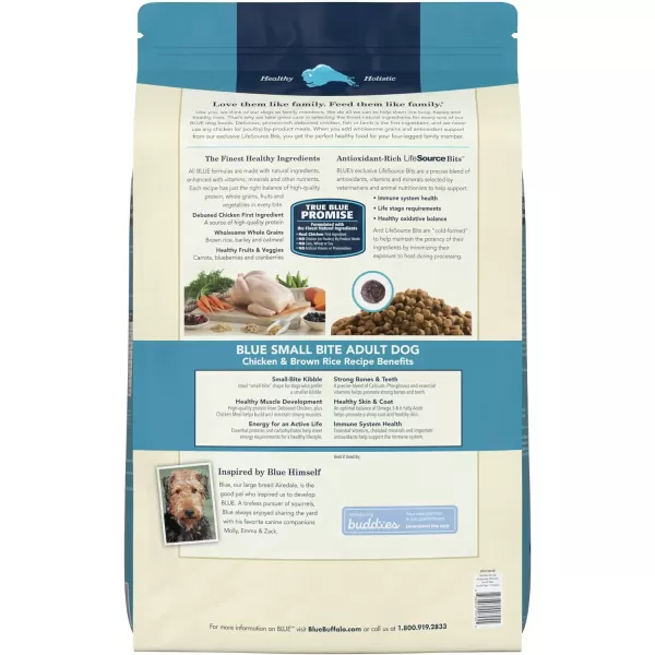 imageBlue Buffalo Life Protection Formula Natural Adult Dry Dog Food Lamb and Brown Rice 30lbSmall Bite Chicken amp Brown Rice 30 Pound Pack of 1