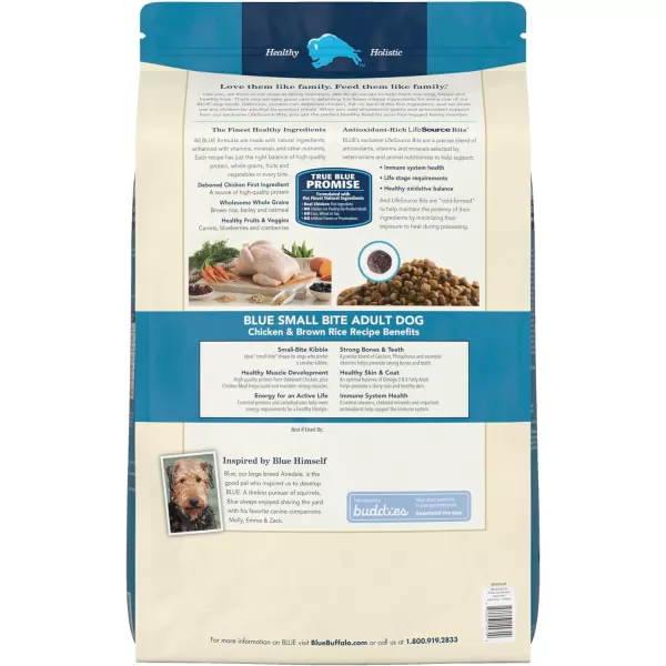 imageBlue Buffalo Life Protection Formula Natural Adult Dry Dog Food Lamb and Brown Rice 30lbSmall Bite Chicken amp Brown Rice 34 Pound Pack of 1