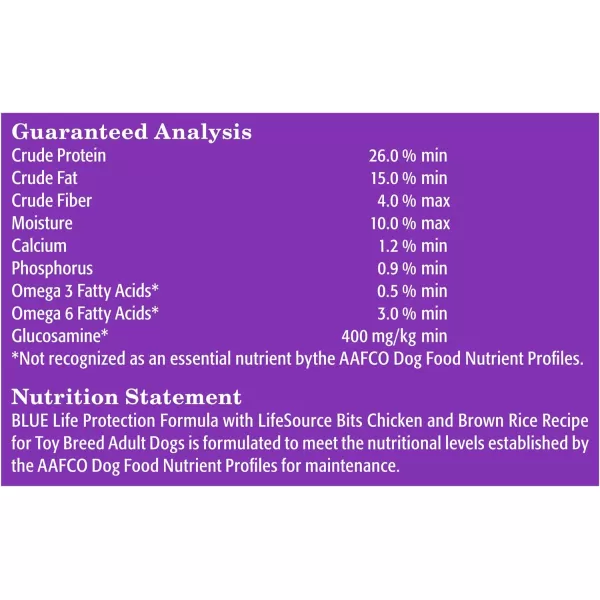 imageBlue Buffalo Life Protection Formula Natural Adult Toy Breed Dry Dog Food Chicken and Brown Rice 4lbDry Dog Food Chicken amp Brown Rice 4 Pound Pack of 1