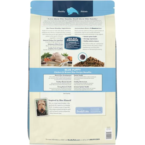 imageBlue Buffalo Life Protection Formula Natural Puppy Dry Dog Food Lamb and Oatmeal 34lbChicken amp Brown Rice 34 Pound Pack of 1