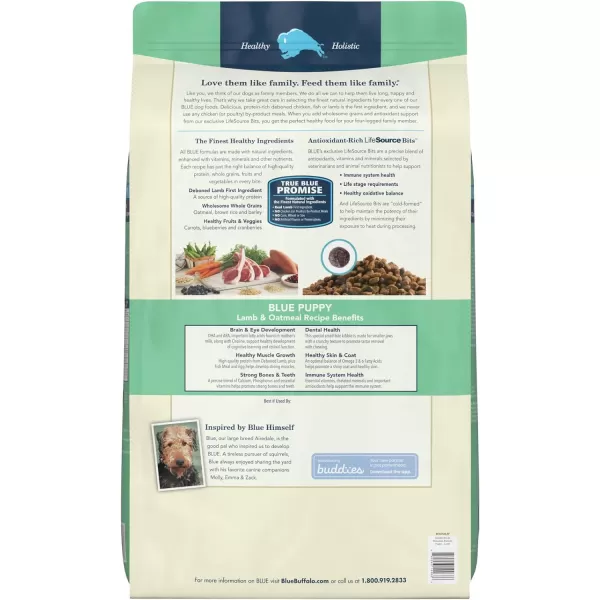imageBlue Buffalo Life Protection Formula Natural Puppy Dry Dog Food Lamb and Oatmeal 34lbLamb amp Oatmeal 34 Pound Pack of 1