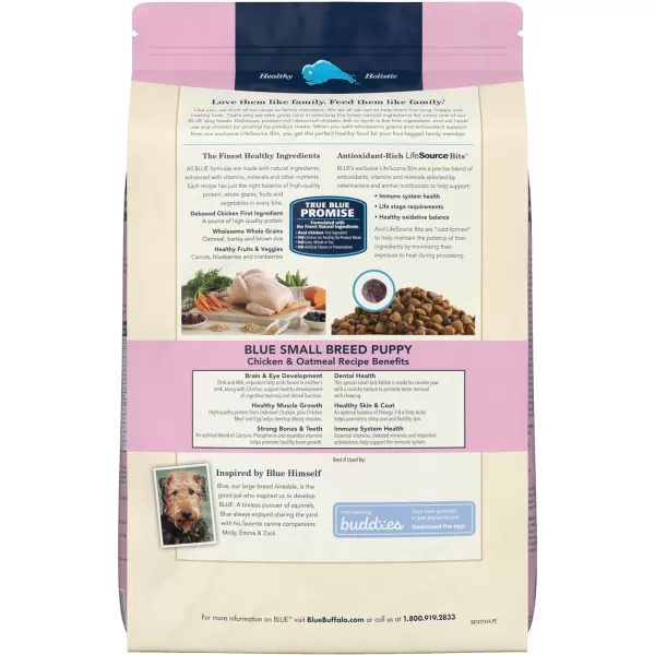 imageBlue Buffalo Life Protection Formula Natural Puppy Dry Dog Food Lamb and Oatmeal 6lbChicken amp Oatmeal 1500 Pound Pack of 1