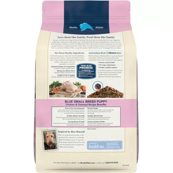 imageBlue Buffalo Life Protection Formula Natural Puppy Dry Dog Food Lamb and Oatmeal 6lbChicken amp Oatmeal 500 Pound Pack of 1