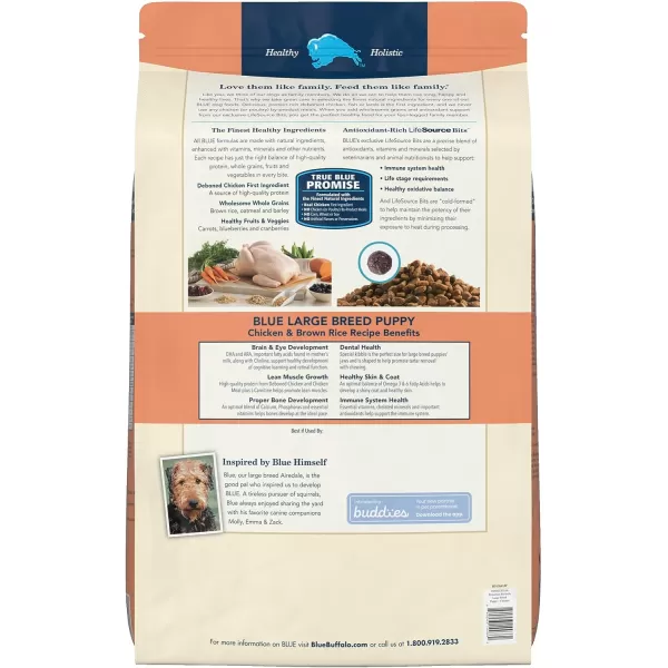imageBlue Buffalo Life Protection Formula Natural Puppy Large Breed Dry Dog Food Chicken and Brown Rice 34lbBlue Buffalo Life Protection Formula Natural Puppy Large Breed Dry Dog Food Chicken and Brown Rice 34lb