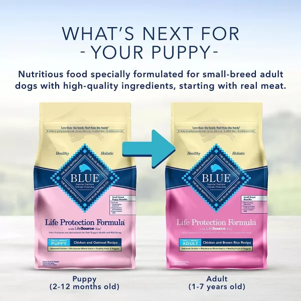 imageBlue Buffalo Life Protection Formula Natural Puppy Small Breed Dry Dog Food Chicken and Oatmeal 15lbBlue Buffalo Life Protection Formula Natural Puppy Small Breed Dry Dog Food Chicken and Oatmeal 15lb