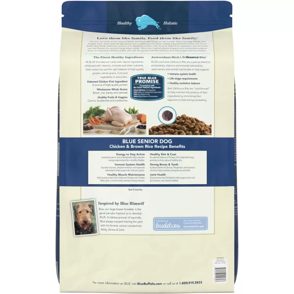 imageBlue Buffalo Life Protection Formula Natural Senior Dog Food Bundle Dry Dog Food and Wet Dog Food Chicken 30lb Dry Food  125oz cans 12ctDry Dog Food 34 Pound Pack of 1