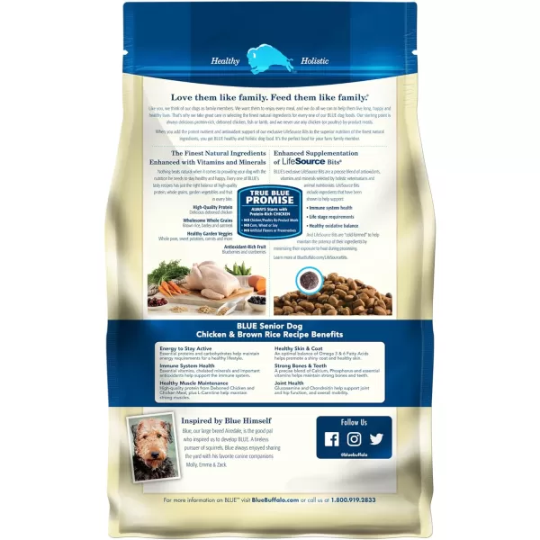 imageBlue Buffalo Life Protection Formula Natural Senior Dry Dog Food Chicken and Brown Rice 6lbBlue Buffalo Life Protection Formula Natural Senior Dry Dog Food Chicken and Brown Rice 6lb