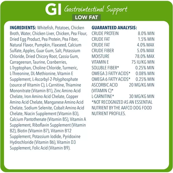 imageBlue Buffalo Natural Veterinary Diet GI Gastrointestinal Support Low Fat Wet Dog Food Whitefish 125oz Cans Pack of 12Blue Buffalo Natural Veterinary Diet GI Gastrointestinal Support Low Fat Wet Dog Food Whitefish 125oz Cans Pack of 12
