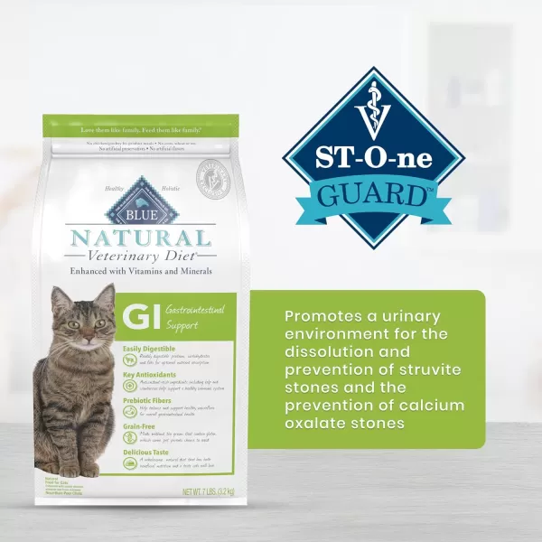 imageBlue Buffalo Natural Veterinary Diet GI Gastrointestinal Support Wet Cat Food Chicken 55oz cans Pack of 24Dry Cat Food 7 Pound Pack of 1