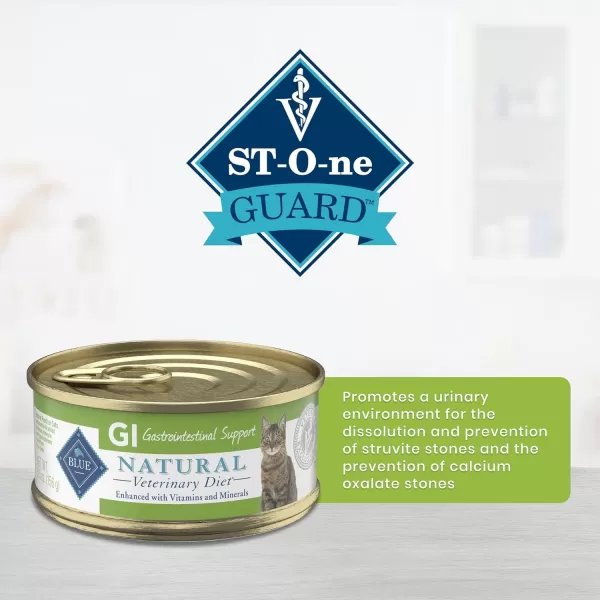 imageBlue Buffalo Natural Veterinary Diet GI Gastrointestinal Support Wet Cat Food Chicken 55oz cans Pack of 24Wet Cat Food 55 Ounce Pack of 24