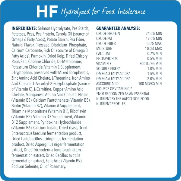 imageBlue Buffalo Natural Veterinary Diet HF Hydrolyzed for Food Intolerance Dry Dog Food Salmon 22lb bagDry Dog Food 6 Pound Pack of 1