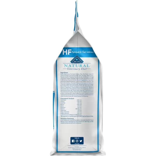 imageBlue Buffalo Natural Veterinary Diet HF Hydrolyzed for Food Intolerance Dry Dog Food Salmon 22lb bagDry Dog Food 6 Pound Pack of 1